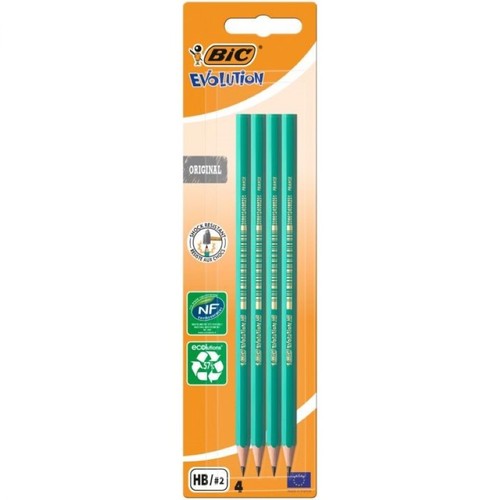 BIC Llapis de grafit negre HB Evolution