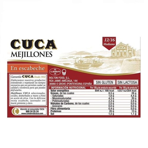 CUCA Musclos en escabetx