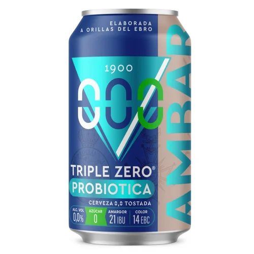 Cerveza tostada 0,0% sin alcohol en lata