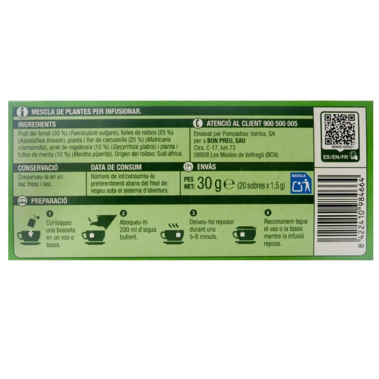 BONPREU Infusión digestiva