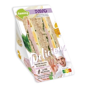Sándwich de pavo y espinacas Delicious