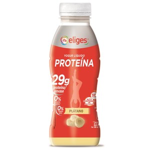 Yogur líquido de proteína con sabor a plátano
