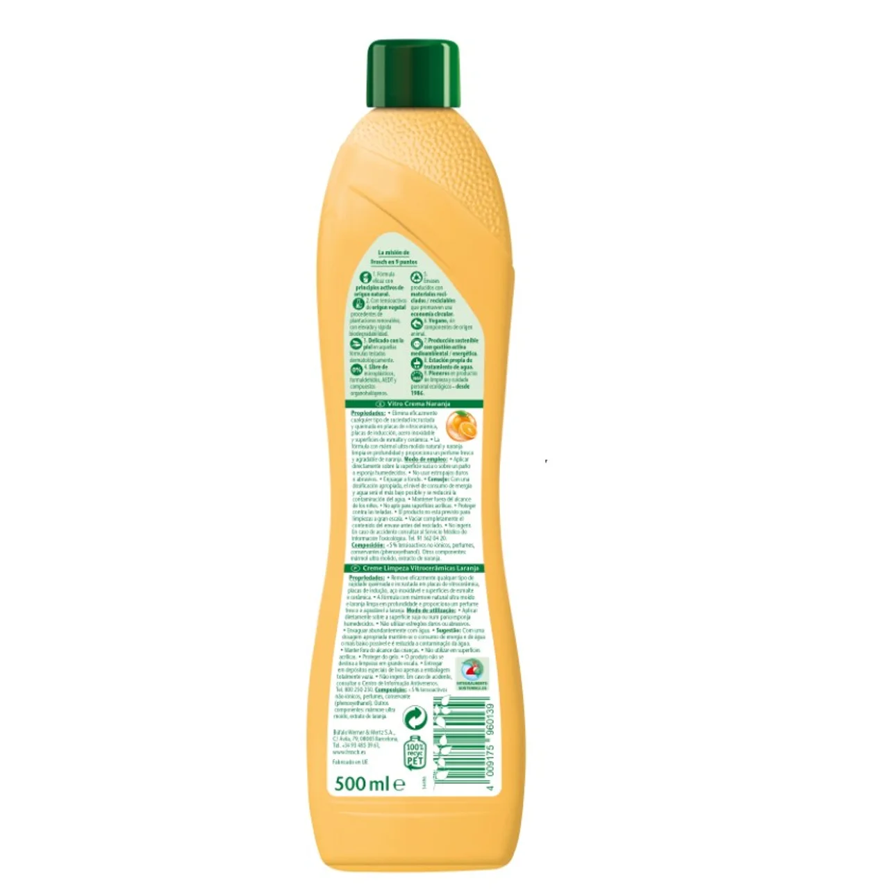 Limpiador vitrocerámica naranja ecológico