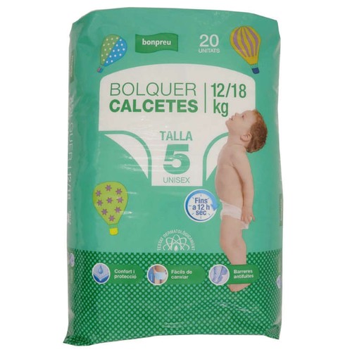 BONPREU Bolquer calcetes T.5 (12-18 kg)