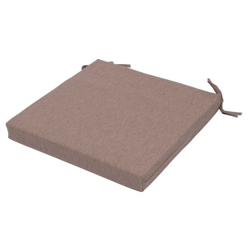 ANJOSA Coixí quadrat desenfundable de color taupe 38x38x4,5cm