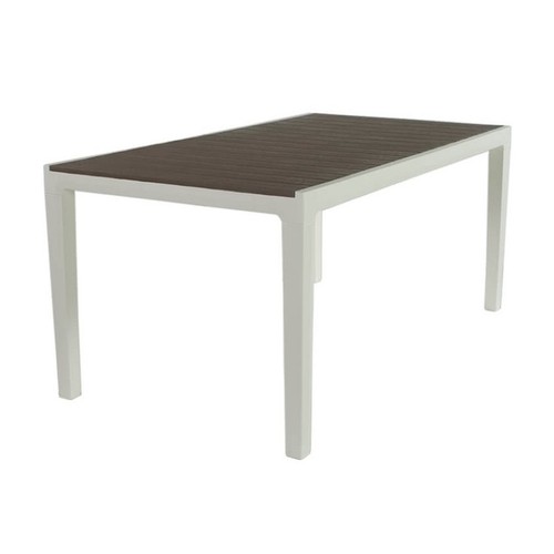 KETER Taula de jardí Harmony blanc/capuchino