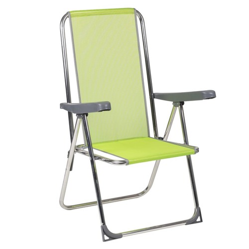 ALCO Cadira de platja reclinable de color pistatxo