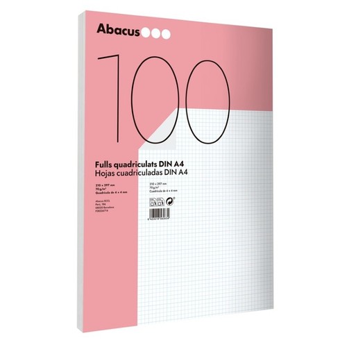 ABACUS Fulls DIN A-4 quadriculats