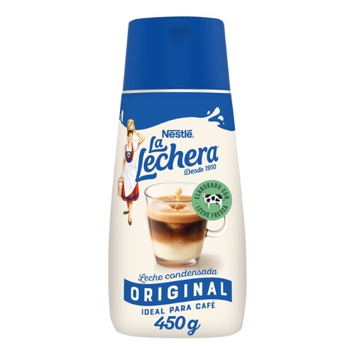 LA LECHERA Llet condensada antigoteig ideal per café i receptes