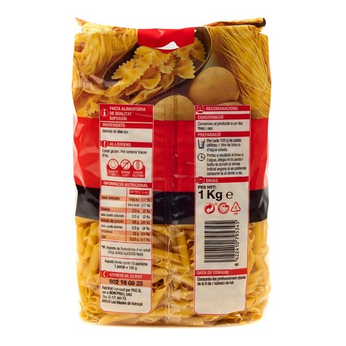 BONPREU Macarrons gruixuts