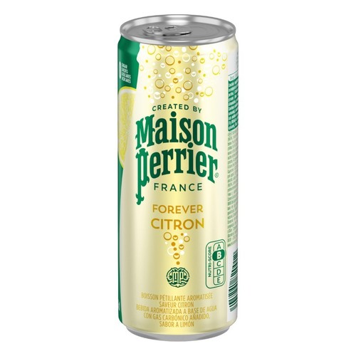 MAISON PERRIER Aigua amb gas amb gust de llimona en llauna