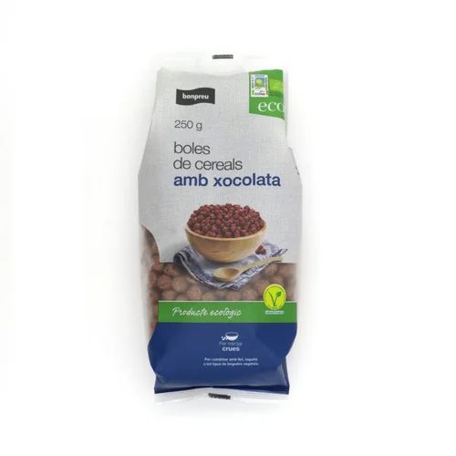 BONPREU Muesli crujiente con chocolate ecológico