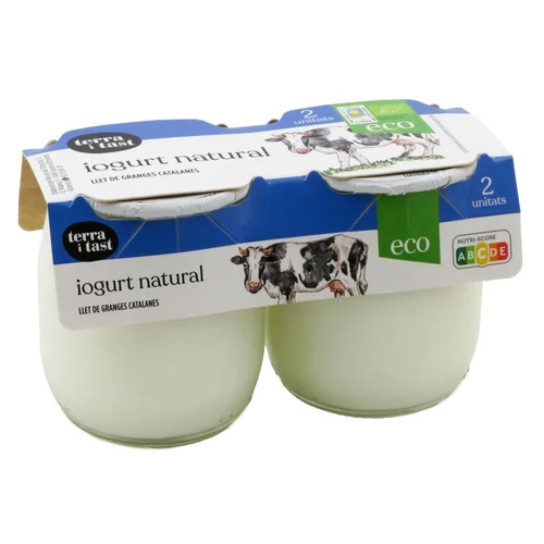 TERRA I TAST Yogur natural con mermelada de mango ecológico