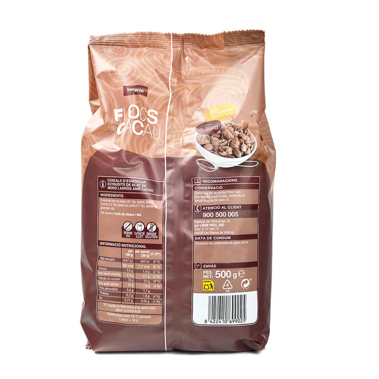 BONPREU Copos de cacao sin gluten