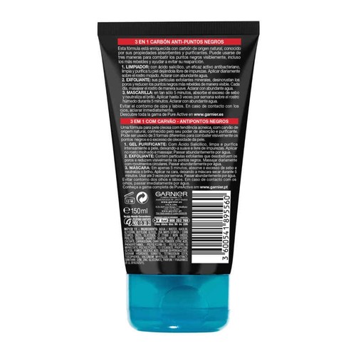 GARNIER Gel facial carbó