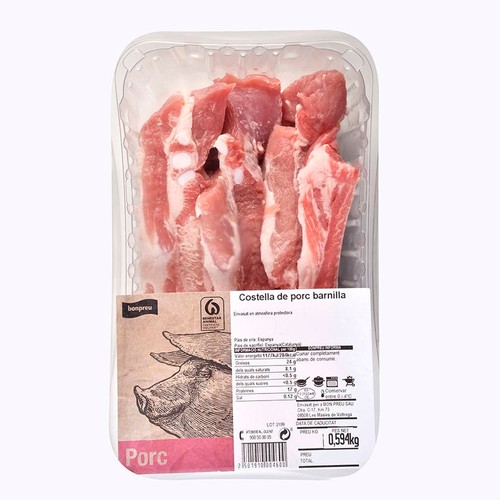 BONPREU Costella de porc barnilla