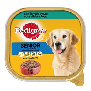 PEDIGREE Comida de ternera y aves para perro senior 0.3kg