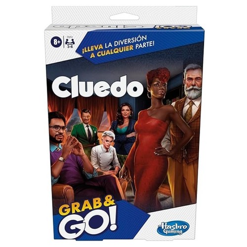 HASBRO Joc de taula portàtil Grab & Go Cluedo