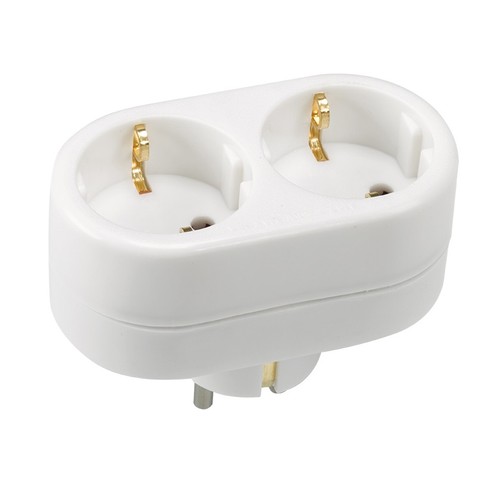 SIMON BRICO Adaptador de 2 preses 16A 250V