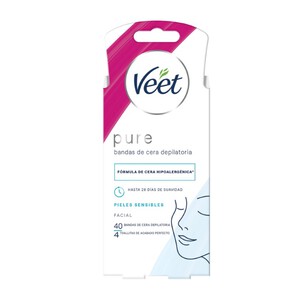 Imagen de VEET Bandes de cera depilatòria facial Pure