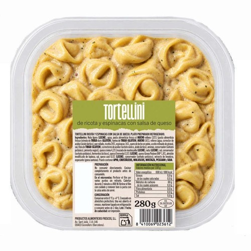  Tortellini de ricota i espinacs