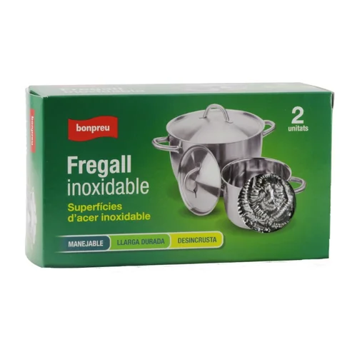 BONPREU Estropajo de fibra verde