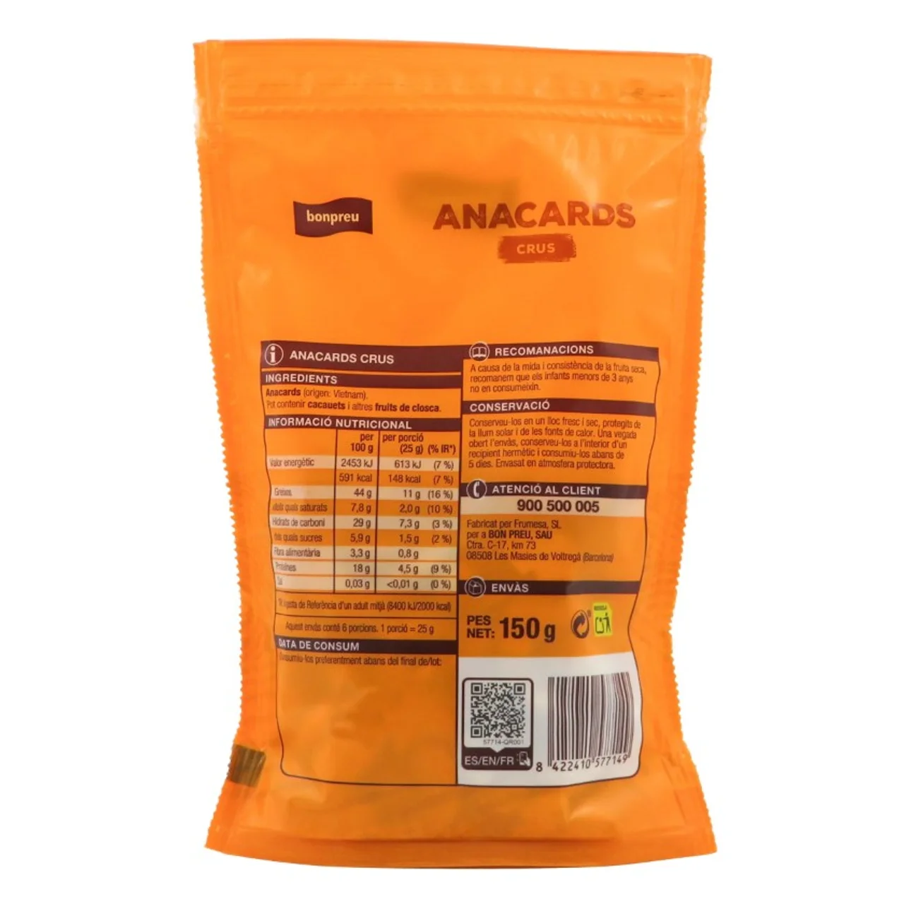 BONPREU Anacardos crudos