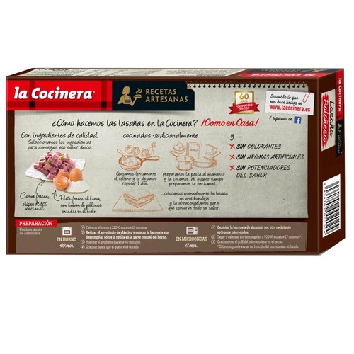 LA COCINERA Lasanya bolonyesa