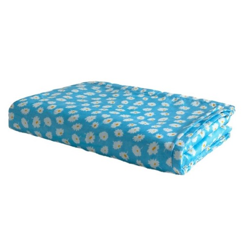 HOME INTERIORS Tovallola platja flors turquesa
