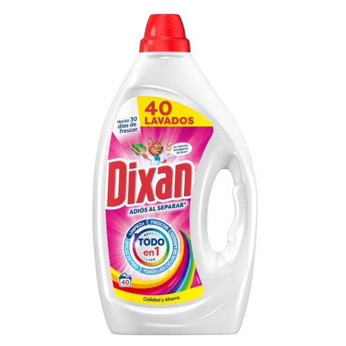 DIXAN Detergent líquid "Adiós al Separar" en ampolla de 40 dosis