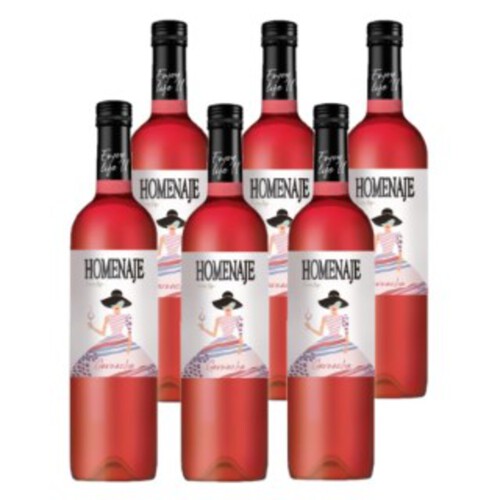 HOMENAJE Caixa de vi rosat DO Navarra