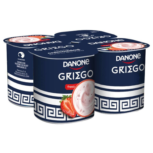 DANONE Iogurt grec amb gust de maduixa