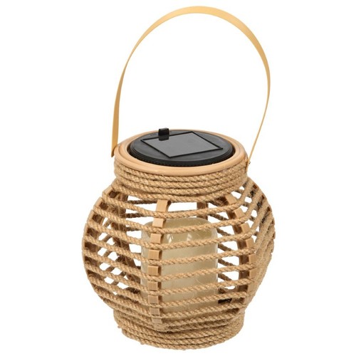  Fanalet solar de ràfia 15 cm