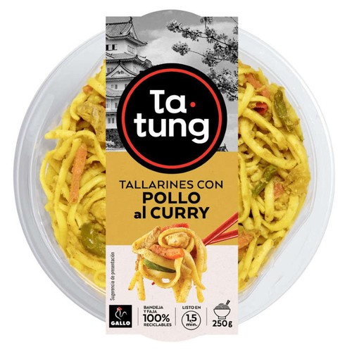 TA-TUNG Tallarines amb pollastre al curri