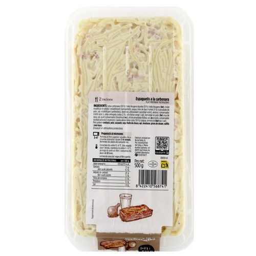TERRA I TAST Espaguetis a la carbonara
