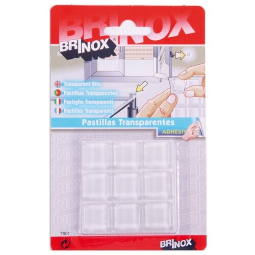 BRINOX Pastilles adhesives protectores 20x20mm