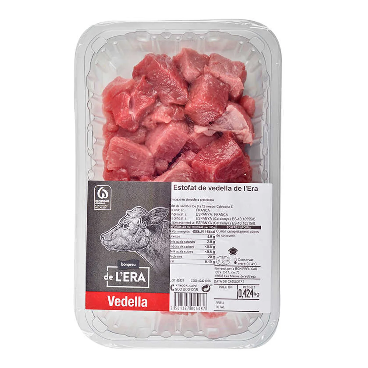 BONPREU DE L'ERA Estofado de ternera