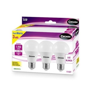 Imagen de CEGASA Bombeta Led E27 llum blanca 10,5W-4000K