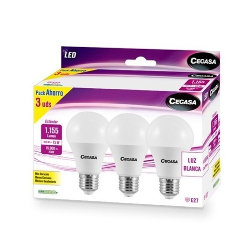 CEGASA Bombeta Led E27 llum blanca 10,5W-4000K