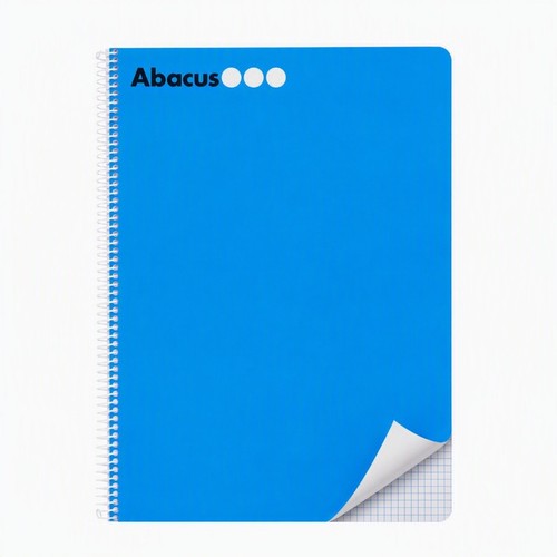 ABACUS Llibreta A4 quadrícula color blau de 50 fulls