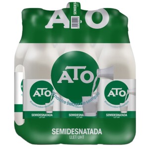 Imagen de ATO Llet semidesnatada 6x1,5 L en ampolla