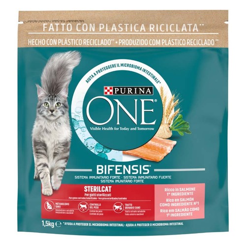 PURINA ONE Menjar de salmó per a gat esterilitzat
