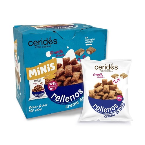 CERIDES Cereals mini farcits de llet