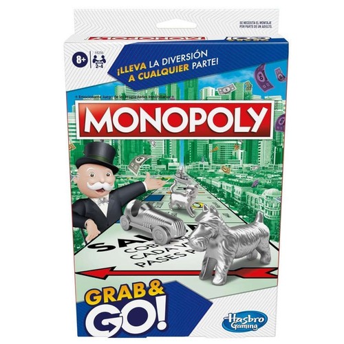 HASBRO Joc de taula portàtil Grab & Go Monopoly