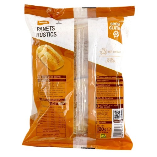 BONPREU Panets rústics sense gluten