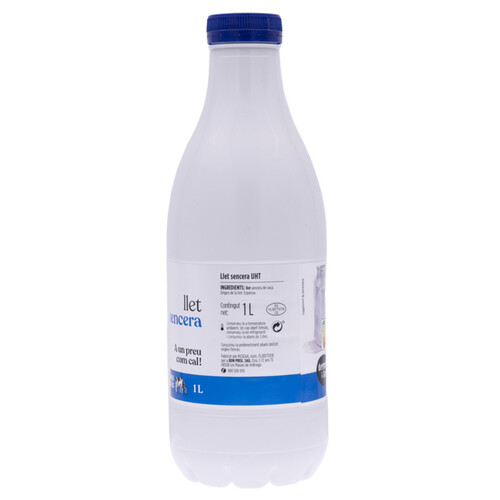 TERRA I TAST Llet sencera Km0 en ampolla