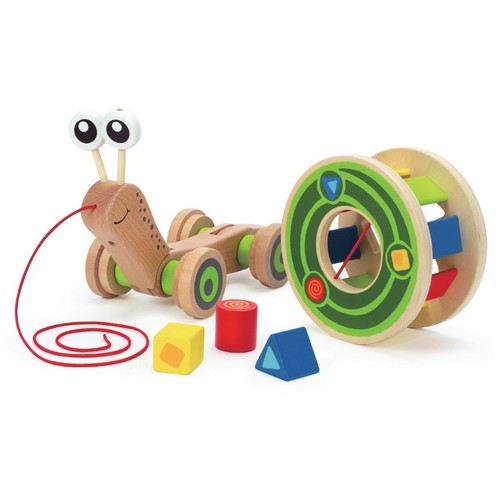 HAPE Cargol de Fusta amb Classificador de Formes