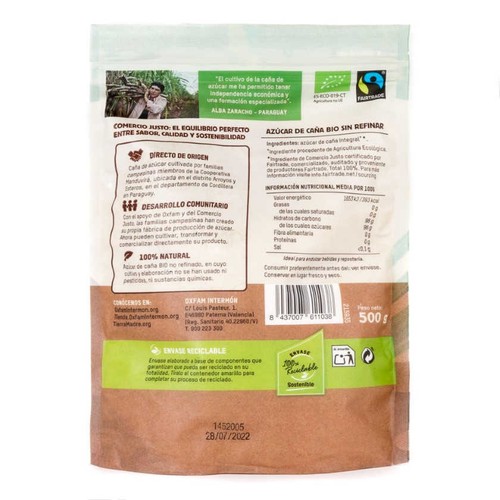INTERMÓN Sucre de canya sense refinar ecològic