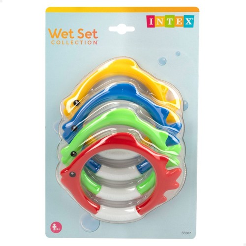 INTEX Joc aquàtic d'anelles amb forma de peix