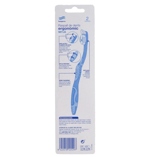 BONPREU Raspall de dents ergonòmic mitjà